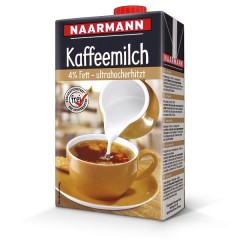 Naarmann Kaffeemilch 4% Fett  12 x 1 Liter